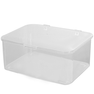 Acrylic Transparent <b>Storage</b> <b>Box</b> Rectangle Covered For Badges And <b>Small</b> Items Desktop Organizer - Product Image 3