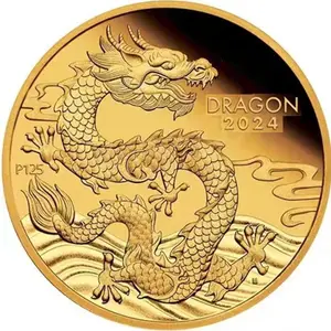 2024 nouveau produit personnalisé zodiaque chinois 3d dragon métal or argent placage argent défi pièces