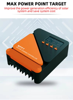 Contrôleur de charge solaire MPPT 10A 20A 30A 40A 50A 60A avec port USB et affichage LCD de la puissance de la batterie, compatible avec les panneaux solaires 12V 24V