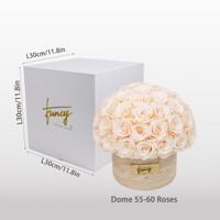 Rose Éternelle 2026 Tendance avec Pierre de Luxe pour Décoration Intérieure, Saint-Valentin et Nouvel An – Logo Personnalisé Disponible