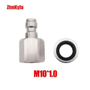 Raccord rapide CO2 8 mm en acier inoxydable pour tuyau de charge d'air, coupleur de déconnexion, accessoires et pièces pour outils pneumatiques - Product Image 4