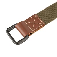 Pantalons de travail Fanghui pour jeunes étudiants, ceintures décontractées à double boucle non perforées pour entraînement militaire