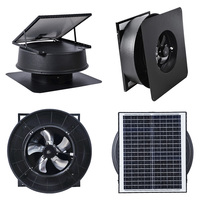 Ventilateur d'extraction de chaleur pour plafond d'atelier industriel, d'usine, de hangar, de ferme avicole et de grenier, alimenté par énergie solaire DC, Australie