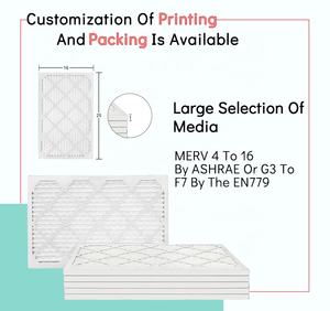 Filtres à air HVAC personnalisés en carton plié pour climatiseur et fournaise, préfiltrés G4 F5 F6 F7 F8 F9 MERV 4 6 8 11 12 13 16 - Product Image 6