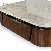Table basse en marbre victorien exquise pour une vie élégante