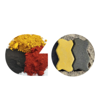 Pigment oxyde de fer noir pavage bloc couleur poudre pour les acheteurs