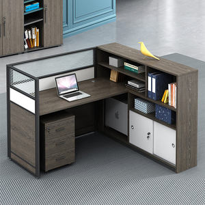 Vendita calda 1 2 4 6 persone Set Executive singola persona modulare cubica in legno moderno personale <span class=keywords><strong>scrivania</strong></span> postazioni di lavoro ufficio - Product Image 1