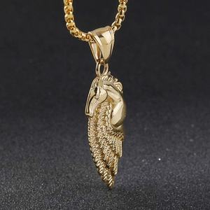 Collar con Colgante de Ala de Pegaso para Hombre y Mujer, Acero Inoxidable, Ala Individual, Regalo de Cumpleaños, Joyería - Product Image 2