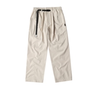 SEEDCLUB X Montamo Pantalon cargo en laine coupe droite décontracté multi-poches taille élastique mi-haute coupe-vent respirant écologique 200 g/m²