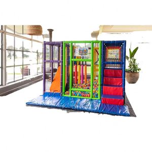 Brightly Colored Modular Soft PVC/Wooden Play Equipment for Kindergarten School <b>Indoor</b> Playground Kid's <b>Slide</b> Shopping Mall - Product Image 3