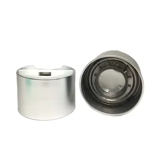 OEM OEM coperchio a vite superiore a disco con rivestimento UV argento opaco 24/410 tappo doppio strato con sigillo in alluminio per l'imballaggio della bottiglia