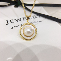 Collier chaîne de pull en perles d'eau douce de qualité AAAA/AAAAA, style haut de gamme, pendentif blanc en forme de perle, cadeau, diffusion en direct
