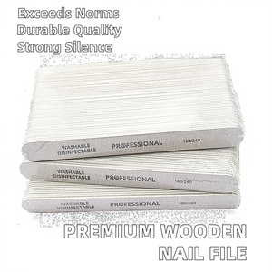 Yüksek Kaliteli OEM Özel Logolu Tek Kullanımlık Tırnak Törpüsü Su Geçirmez Çift Taraflı Ahşap Zımpara Promosyon Özelleştirilebilir Tırnak Törpüsü - Product Image 2