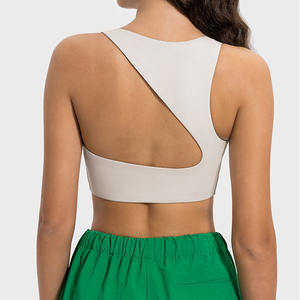 LADYGLOW الموضة الساخنة تصميم مثير الشباب فريدة الجمال الأشرطة الظهر اليوغا الرياضة فتاة أنبوب مثير الصدرية مخصص مرونة اليوغا الصدرية - Product Image 1