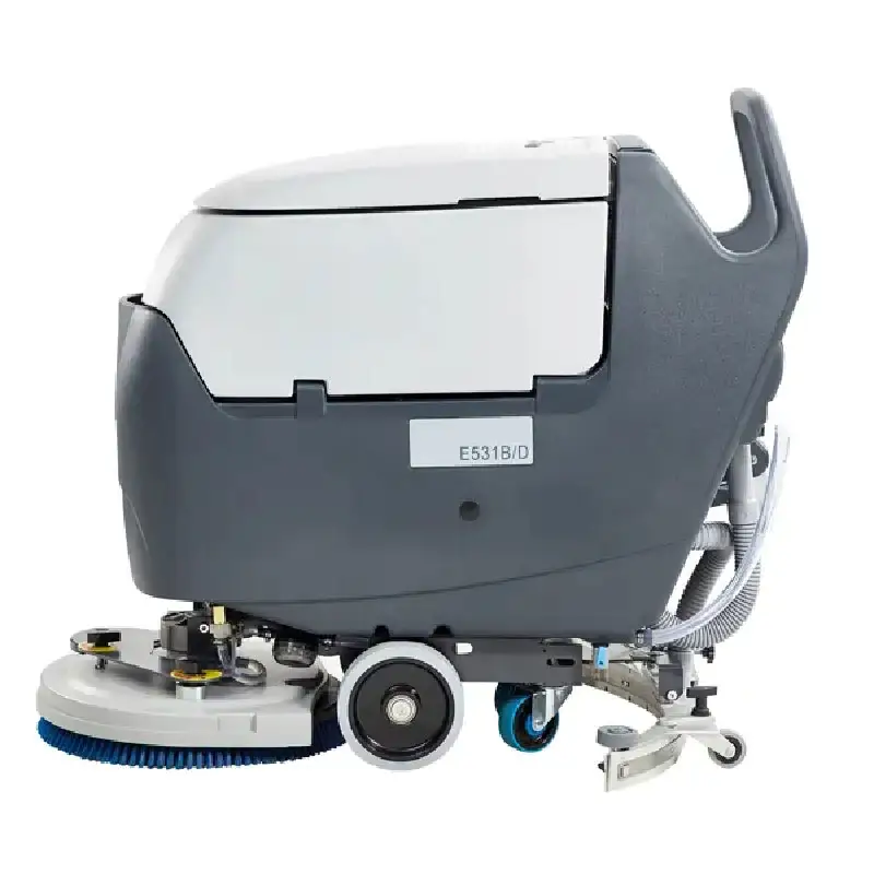 E531B & E531D Hand Push Auto Scrub ber Beton Rotary Wet And Dry Gym Boden kehrmaschine Scrub ber Machine Reinigungs bürste Lager für