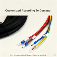 Câble optique médical personnalisé DC, câble guide de lumière pour endoscope, options de connecteurs multiples, modèle d'équipement pour source de lumière froide