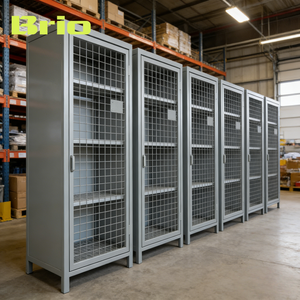 Brio – Rangement de vélos <span class=keywords><strong>en</strong></span> treillis métallique ventilé, verrouillable, <span class=keywords><strong>en</strong></span> acier, pour résidentiel et industriel - Product Image 1