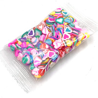 Accessoires de bijoux DIY très demandés : Pièces en argile polymère souple à motifs de dessins animés, entretoises en céramique, garnitures pour charms à ongles, colorées, de tiers