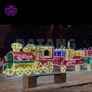 Luz LED con Motivo de Tren, Impermeable, Decoración para Exteriores, Lámpara de Locomotora Navideña, Decoración para Jardín, Patio, Fiestas - Product Image 3