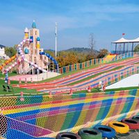 Grand équipement de divertissement extérieur, aire de jeux extérieure pour enfants, parc de jeux, grande rampe pour enfants et adultes