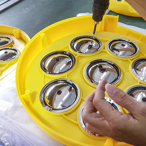 Luce di Segnalazione Stradale ad Alta Luminosità, Luce Solare Lampeggiante, Sicurezza Stradale 8 Luci, Luce di Avvertimento a Forma di Girasole - Product Image 2