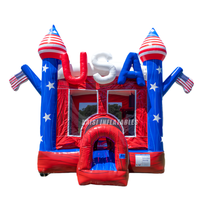 Château gonflable commercial double couture USA pour enfants, idéal pour la location