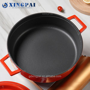 XINGPAI 뷔페 장비 주철 클래식 미식가 요리를위한 다목적 타원형 주철 에나멜 캐서롤 - Product Image 4