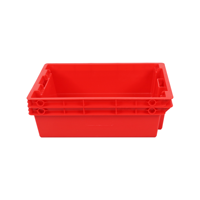 JOIN Red 600x400x220mm Conteneur Euro empilable en plastique à paroi pleine pour systèmes d'entrepôt automatisé AS/RS et stockage logistique
