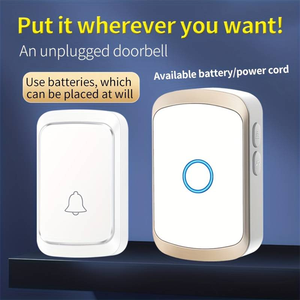 กริ่งประตูไร้สายระบบดิจิทัลอัจฉริยะ110-220V, กริ่งประตูแบบปุ่มกดกันน้ำได้36แบบเมโลดี้4ระดับเสียงวงแหวนประตูไร้สาย - Product Image 6