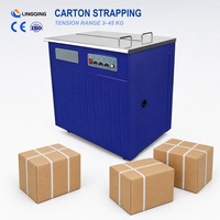 Machine d'emballage semi-automatique sur pied mobile YS-A2C pour cerclage de cartons en entrepôt avec bande PP large