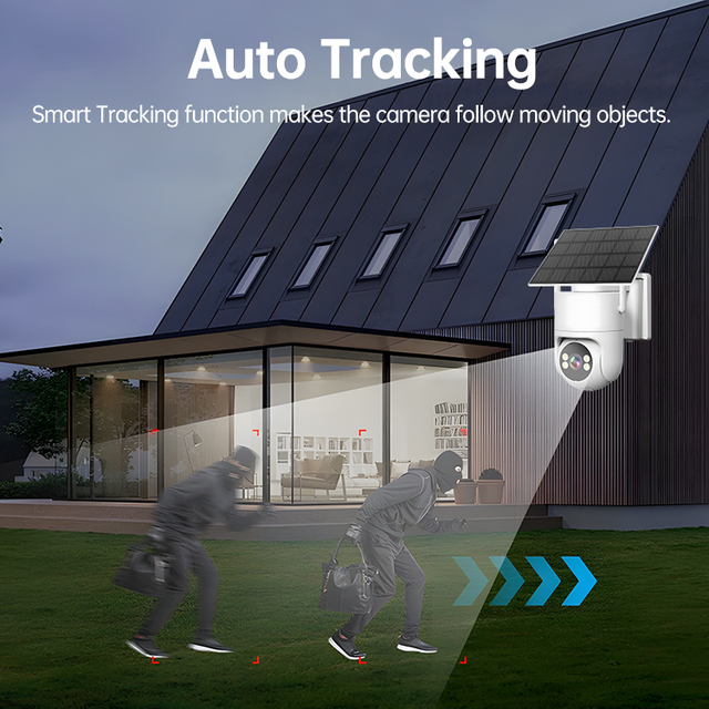 Wireless Solar 4G Security Camera Kit 4mp Full 3MP Color Night Vision Waterproof Ai Motion Detection 2-way Audio Outdoor
