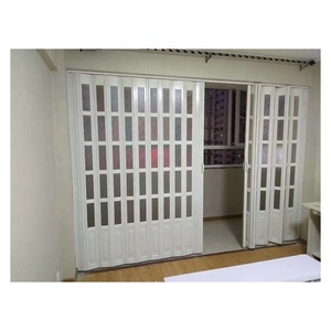 Porta pieghevole in policarbonato di sicurezza in PVC porta porta scorrevole in cristallo di plastica per fisarmonica <span class=keywords><strong>porte</strong></span> per negozio - Product Image 5