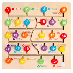 EDULAND Giochi Educativi Montessori in Legno: Sudoku, Labirinto, Puzzle Scorrevole, Abbinamento di Animali, Numeri e Lettere per Bambini dai <span class=keywords><strong>3</strong></span> Anni in Su - Product Image 3