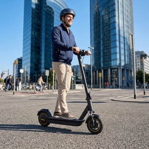 Scooter Eléctrico de Aluminio de 10 Pulgadas sin Escobillas para Adultos, Plegable, con Control por Aplicación, 500W, Personalización OEM/ODM, S10-1A Alum, Suministro de Fábrica - Product Image 3