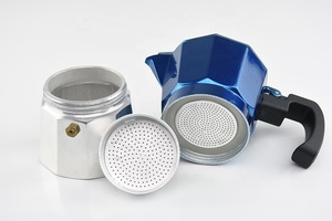 3 tazas rojo metálico Café <span class=keywords><strong>Moka</strong></span> <span class=keywords><strong>olla</strong></span> con mango especial - Product Image 5
