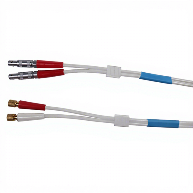 UT Dual Cable Ultrasonic Cable Dual Lemos 00 to Microdot for NDT Instruments RG174 Industrial Coaxial Cable