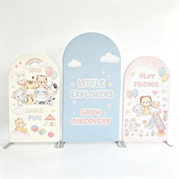 Individueller Kindergeburtstags-Hintergrund Mix & Match Thema Personalisierter Party-Fotohintergrund