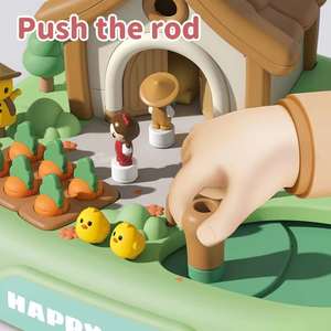 2025 enfants nouveau éducatif Surprise ferme aimant <span class=keywords><strong>maison</strong></span> de poupée Mobile jouet amusant dessin animé Mobile aimant <span class=keywords><strong>maison</strong></span> de poupée modèle jouets - Product Image 2