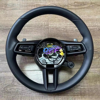 Accessoires de voiture, volant de voiture personnalisé en fibre de carbone LED adapté à Porsche 911.2 971 959 718 Macan Cayenne Cayman 991