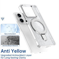 Coques de téléphone antichoc avec support et paillettes électroplaquées pour Xiaomi Redmi Note 13 5G et autres séries, avec couche antioxydante