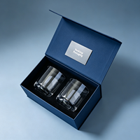 Boîte d'emballage personnalisée pour cartes de membre d'entreprise avec fermeture magnétique, boîtes rigides recyclables pour cadeaux et bougies