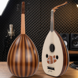 Enrouleur de cordes de guitare Yonka UD-20CL en bois de noyer et d'épicéa, de haute qualité, durable, léger, pour débutants, finition vernie et polie - Product Image 3