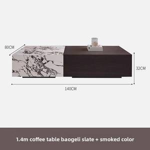 <span class=keywords><strong>Mesa</strong></span> <span class=keywords><strong>de</strong></span> <span class=keywords><strong>Centro</strong></span> <span class=keywords><strong>de</strong></span> Diseño Italiano Contemporáneo <span class=keywords><strong>de</strong></span> Dos Tonos en Piedra Sinterizada y Madera Oscura para Proyectos <span class=keywords><strong>de</strong></span> Villas. - Product Image 6