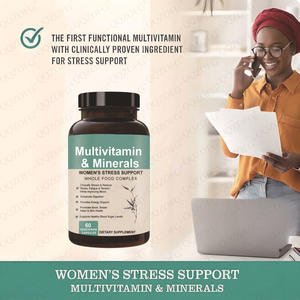 Multivitamínico para Mujeres con Apoyo para el Estrés, Alimentos Integrales Orgánicos, Minerales Naturales, Complejo B, Inmunidad, Suplemento para Cabello, Piel y Uñas - Product Image 4