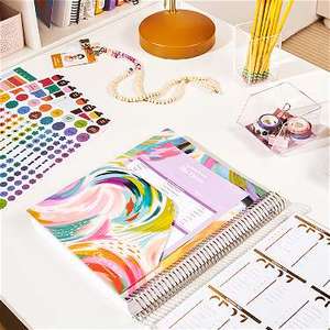 Chất lượng cao biểu tượng tùy chỉnh trí tuệ giáo viên bài học kế hoạch giấy cho 6 vòng A5 chất kết dính bơm lại kế hoạch giấy Tạp Chí máy tính xách tay - Product Image 3