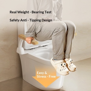 ไม่ต้องเจาะรู, ห้องน้ำสำหรับผู้สูงอายุ, ที่นั่งชักโครก, ที่วางแขนชักโครก, ราวจับ, อุปกรณ์ป้องกันการล้มในบ้าน, อุปกรณ์ช่วยยืนในห้องน้ำ - Product Image 5