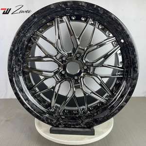 ZW forjado 2 piezas 8x170 Deep Dish negro cromado acabado ruedas para Ford F250 F350 Super Duty Truck Off Road 22 24 26 28 pulgadas llantas - Product Image 2