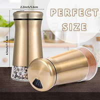 Ensemble de 2 boîtes à épices en verre pour la cuisine, flacon à poivre, pot à cumin, pot à condiments, flacon à sel et à poivre, shaker à épices
