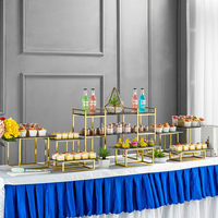Socle carré en céramique blanche Dessert Table Display Set Cube Buffet Alimentaire Présentoir Gâteau Stands pour Gâteaux de Mariage