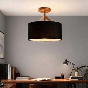 <span class=keywords><strong>Lampe</strong></span> de table moderne nordique créative et minimaliste en tissu de fer E26 <span class=keywords><strong>LED</strong></span> 3000K blanc chaud doux garantie de 2 ans chambre <span class=keywords><strong>à</strong></span> coucher salle <span class=keywords><strong>à</strong></span> manger - Product Image 1